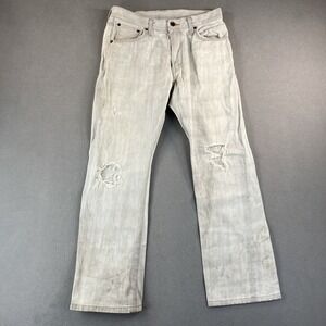 Edwin Jeans Men 31x28 Selvedge‎ Distressed Thrashed Destroyed Tag Reads 31x34 S1
